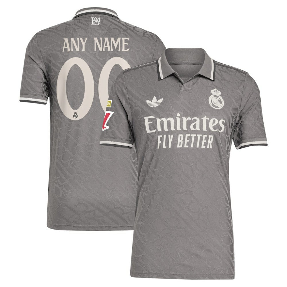 Real Madrid Originals 2024/25 Third Custom Jersey Charcoal - Adidas
