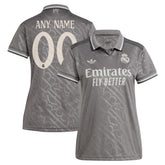 Real Madrid Originals Women's 2024/25 Third Replica Custom Jersey Charcoal - Adidas