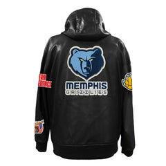 Memphis Grizzlies Jeff Hamilton Vegan Leather Full-Zip Hoodie Outlet