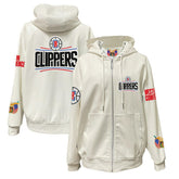 LA Clippers Jeff Hamilton Vegan Leather Full-Zip Hoodie For Sale