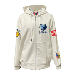 Memphis Grizzlies Jeff Hamilton Vegan Leather Full-Zip Hoodie New