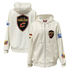 Cleveland Cavaliers Jeff Hamilton Vegan Leather Full-Zip Hoodie sale Discount