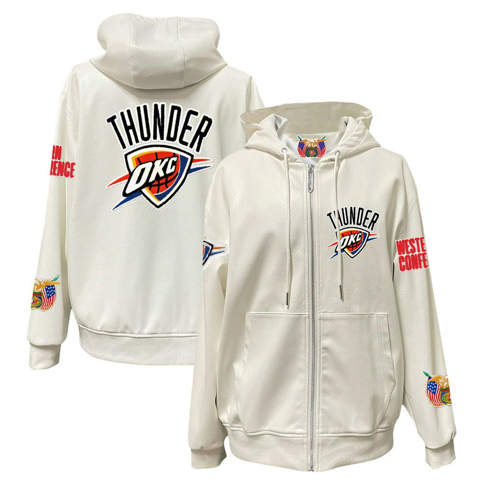 Oklahoma City Thunder Jeff Hamilton Vegan Leather Full-Zip Hoodie Online