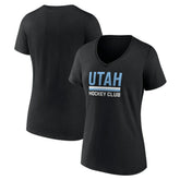Utah Mammoth Fanatics Women's Secondary Logo V-Neck T-Shirt Sale