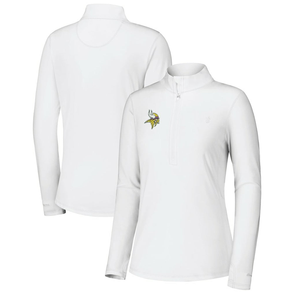 Minnesota Vikings Tommy Bahama Women's Sport Playa Vista IslandZone Quarter-Zip Jacket