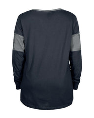 Dallas Cowboys New Era Women's Lace-Up Notch-Neck Long Sleeve T-Shirt
