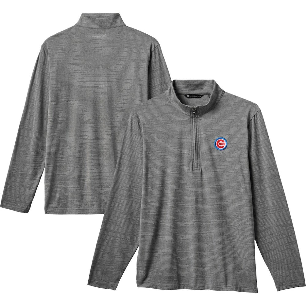 Chicago Cubs TravisMathew The Heater Quarter-Zip Pullover Top | MLB For sale