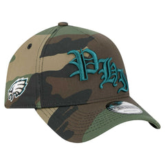 Philadelphia Eagles New Era Mystic Camo A-Frame 9FORTY Adjustable Hat