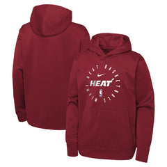 Miami Heat Youth Performance Practice Spotlight Pullover Hoodie On Sale