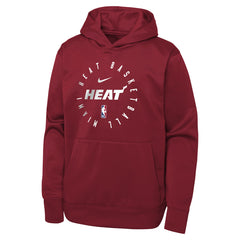 Miami Heat Youth Performance Practice Spotlight Pullover Hoodie On Sale