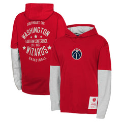 Washington Wizards Youth Small Ball Long Sleeve Hoodie T-Shirt On Sale