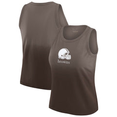 Cleveland Browns WEAR by Erin Andrews x Gracie Hunt Women's Ombre Tank Top