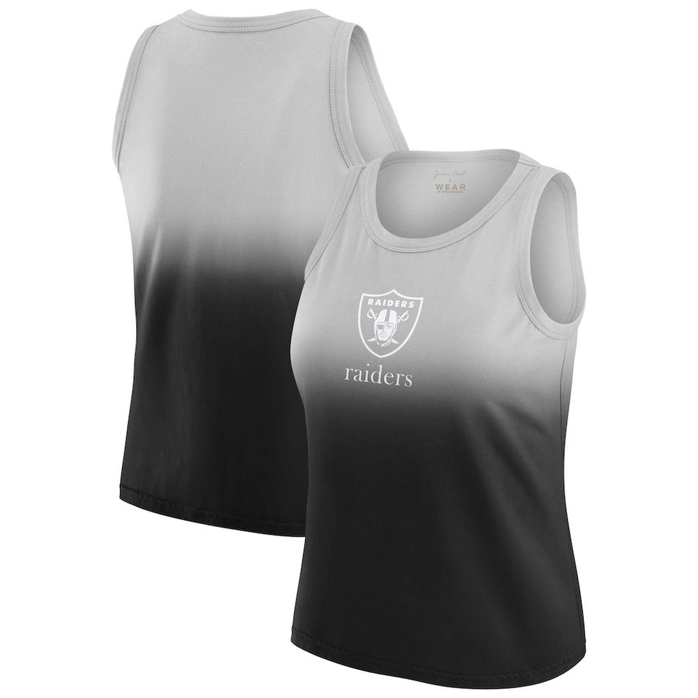 Las Vegas Raiders WEAR by Erin Andrews x Gracie Hunt Women's Ombre Tank Top