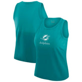 Miami Dolphins WEAR by Erin Andrews x Gracie Hunt Women's Ombre Tank Top