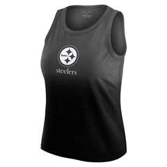 Pittsburgh Steelers WEAR by Erin Andrews x Gracie Hunt Women's Ombre Tank Top