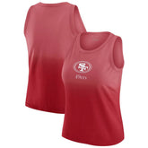 San Francisco 49ers WEAR by Erin Andrews x Gracie Hunt Women's Ombre Tank Top