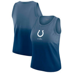 Indianapolis Colts WEAR by Erin Andrews x Gracie Hunt Women's Ombre Tank Top