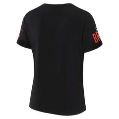 Cleveland Browns WEAR by Erin Andrews x Gracie Hunt Women's Draft Me Lace-Up T-Shirt