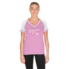 San Francisco Giants New Era Women's Gameday V-Neck T-Shirt | MLB For sale