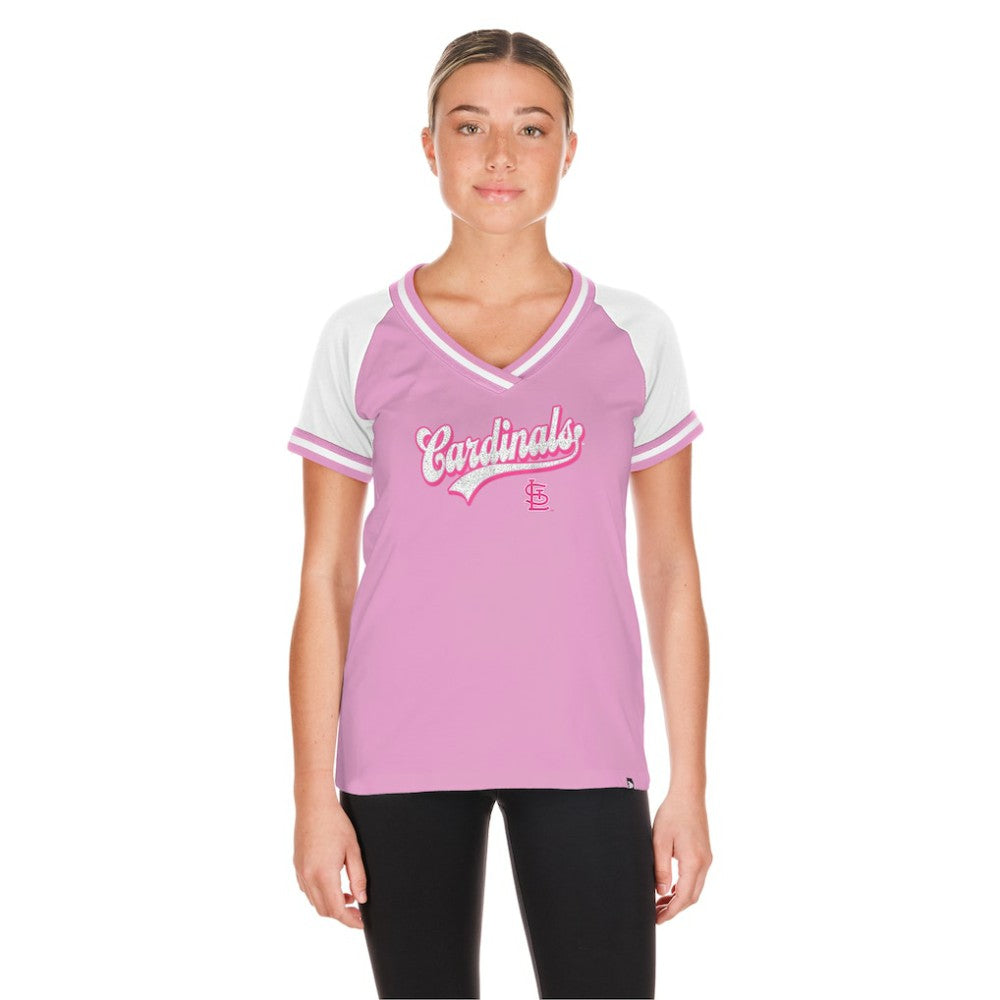 St. Louis Cardinals New Era Women's Gameday V-Neck T-Shirt | MLB On Sale