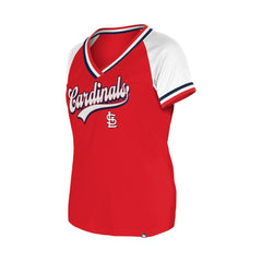 St. Louis Cardinals New Era Women's Gameday Raglan V-Neck T-Shirt | MLB Discount