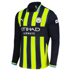 Erling Haaland Manchester City 2024/25 Away Replica Long Sleeve Player Jersey Navy - Puma