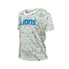 Detroit Lions New Era Women's Glam Game Floral Scoop Neck T-Shirt