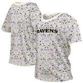 Baltimore Ravens New Era Women's Glam Game Floral Scoop Neck T-Shirt