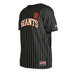 San Francisco Giants New Era Throwback Pinstripe T-Shirt | MLB Discount