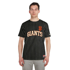 San Francisco Giants New Era Throwback Pinstripe T-Shirt | MLB Discount
