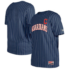 Cleveland Guardians New Era Throwback Pinstripe T-Shirt | MLB On Sale