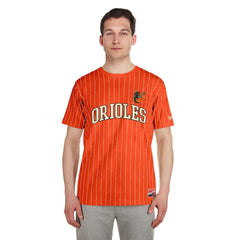 Baltimore Orioles New Era Throwback Pinstripe T-Shirt | MLB New