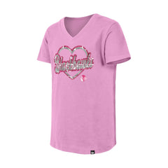 Chicago Blackhawks New Era Girl's Youth Flip Sequin V-Neck T-Shirt Sale