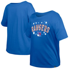 New York Rangers New Era Girl's Youth Flip Sequin T-Shirt Online