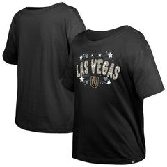 Vegas Golden Knights New Era Girl's Youth Flip Sequin T-Shirt Outlet