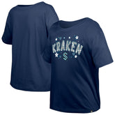 Seattle Kraken New Era Girl's Youth Flip Sequin T-Shirt Sale