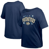 Nashville Predators New Era Girl's Youth Flip Sequin T-Shirt On Sale