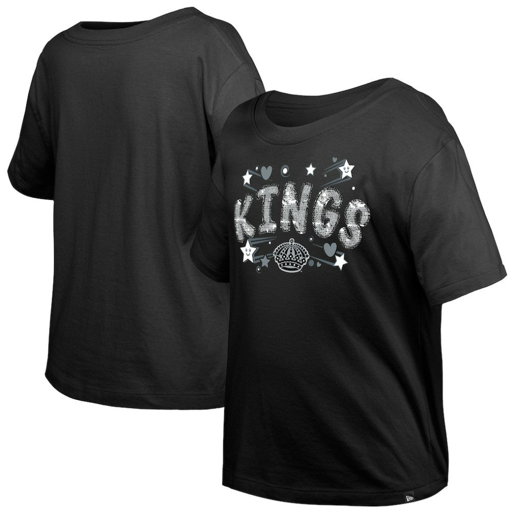 Los Angeles Kings New Era Girl's Youth Flip Sequin T-Shirt Discount