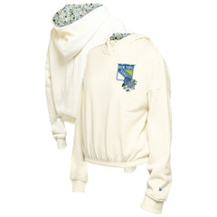 New York Rangers New Era Women's Glam Game Quarter-Zip Cropped Floral Hoodie Pullover On Sale