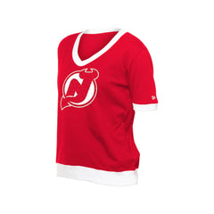 New Jersey Devils New Era Women's Game Day Rhinestuds T-Shirt Discount