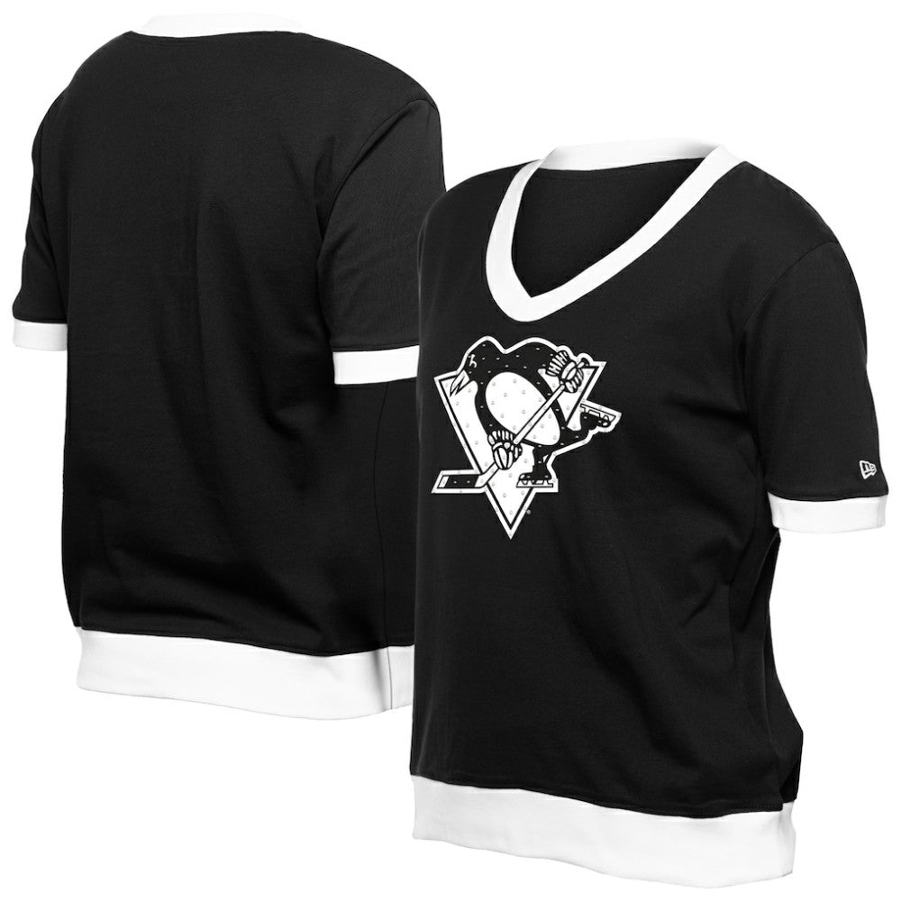 Pittsburgh Penguins New Era Women's Game Day Rhinestuds T-Shirt Sale