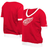 Detroit Red Wings New Era Women's Game Day Rhinestuds T-Shirt On Sale