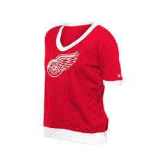 Detroit Red Wings New Era Women's Game Day Rhinestuds T-Shirt On Sale