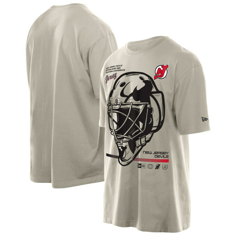 New Jersey Devils New Era Goalie Mask T-Shirt On Sale