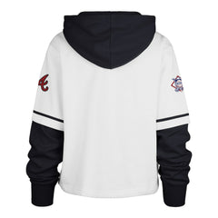 Atlanta Braves '47 Women's Trifecta Shortstop Cropped Pullover Hoodie | MLB Online