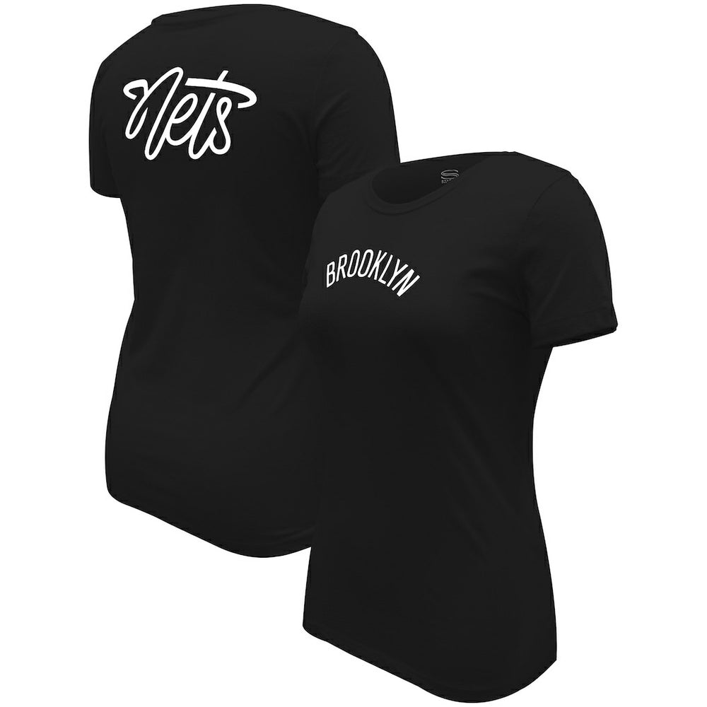 Brooklyn Nets Stadium Essentials Women's Origins Script T-Shirt On Sale