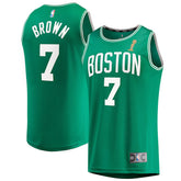 Jaylen Brown Boston Celtics 2024 NBA Finals Champions Fast Break Replica Player Jersey Discount