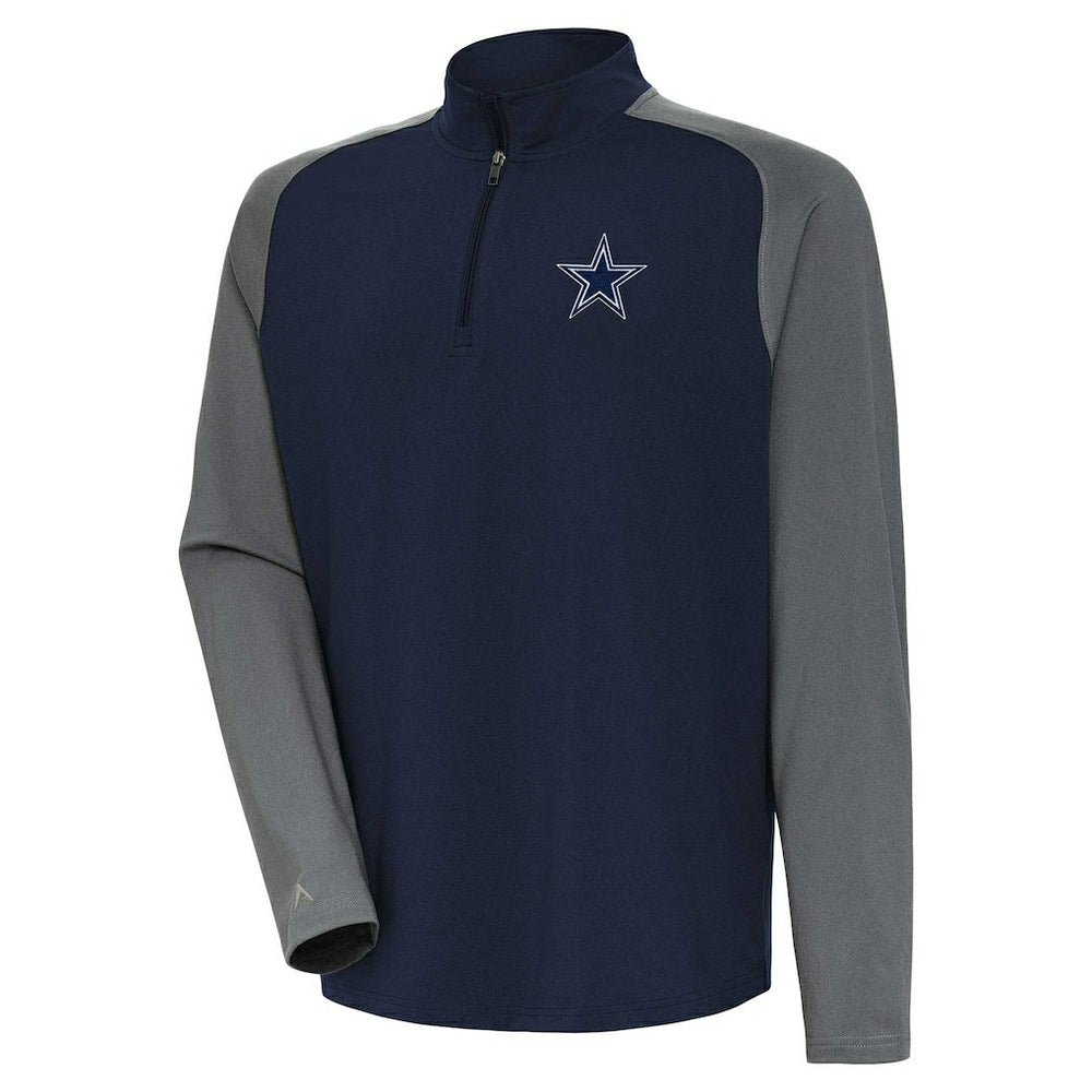 Dallas Cowboys Antigua Dauntless Raglan Quarter-Zip Jacket