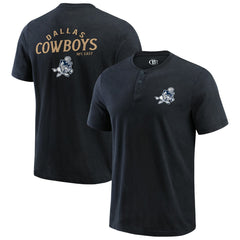 Dallas Cowboys Fanatics Darius Rucker Collection Washed Henley T-Shirt