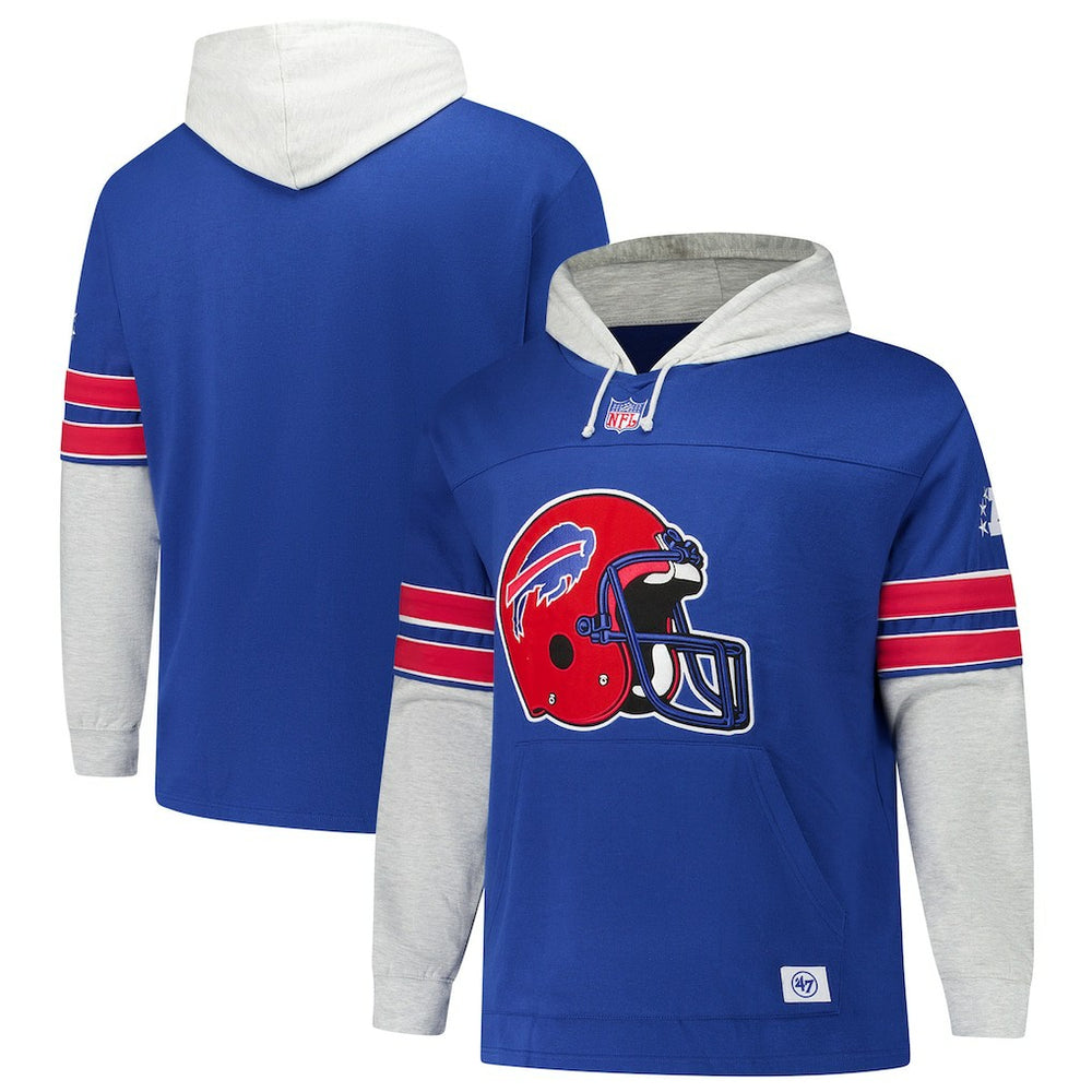Buffalo Bills 47 brand '47 Big & Tall Lacer Pullover Hoodie